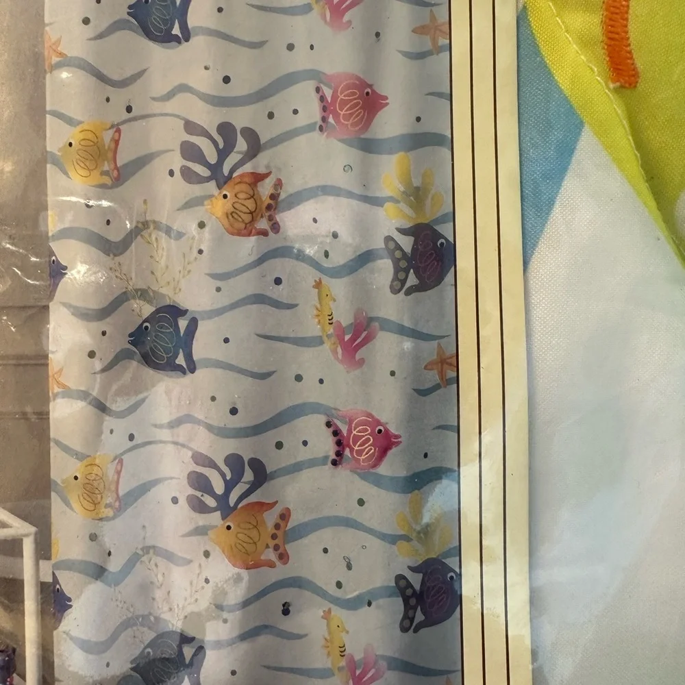 Brand new sea life fabric shower curtain